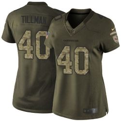 Cheap PAT TILLMAN Cardinals Women Jersey From China OLIVE SALUTE TO SERVICE #40