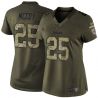 Cheap LeSean McCoy Bills Women Jersey From China Olive Salute To Service #25