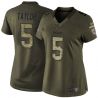 Cheap Tyrod Taylor Bills Women Jersey From China Olive Salute To Service #5