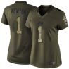 Cheap Cam Newton Panthers Women Jersey From China Olive Salute To Service #1