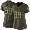 Cheap JJ Watt Texans Women Jersey From China Olive Salute To Service #99