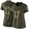 Cheap Ryan Tannehill Dolphins Women Jersey From China Olive Salute To Service #17