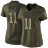 Cheap Carson Wentz Eagles Women Jersey From China Olive Salute To Service #11