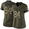 Cheap Antonio Brown Steelers Women Jersey From China Olive Salute To Service #84