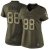 Cheap Jimmy Graham Seahawks Women Jersey From China Olive Salute To Service #88