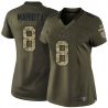 Cheap Marcus Mariota Titans Women Jersey From China Olive Salute To Service #8
