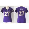 Cheap Ray Rice Ravens Women Jersey From China Purple Sequin Fashion #27