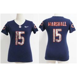 Cheap Brandon Marshall Bears Women Jersey From China Blue Sequin Fashion #15