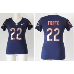 Cheap Matt Forte Bears Women Jersey From China Blue Sequin Fashion #22