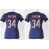 Cheap Walter Payton Bears Women Jersey From China Blue Sequin Fashion #34