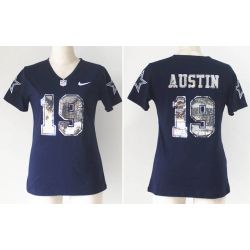 Cheap Miles Austin Cowboys Women Jersey From China Blue Sequin Fashion #19