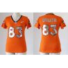 Cheap Wes Welker Broncos Women Jersey From China Orange Sequin Fashion #83