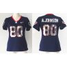 Cheap Andre Johnson Texans Women Jersey From China Blue Sequin Fashion #80