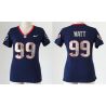 Cheap JJ Watt Texans Women Jersey From China Blue Sequin Fashion #99
