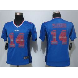 Cheap Sammy Watkins Bills Women Jersey From China Blue Strobe #14