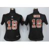 Cheap AJ Green Bengals Women Jersey From China Black Strobe #18