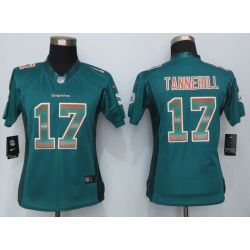 Cheap Ryan Tannehill Dolphins Women Jersey From China Green Strobe #17