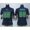 Cheap Jimmy Graham Seahawks Women Jersey From China Blue Strobe #88