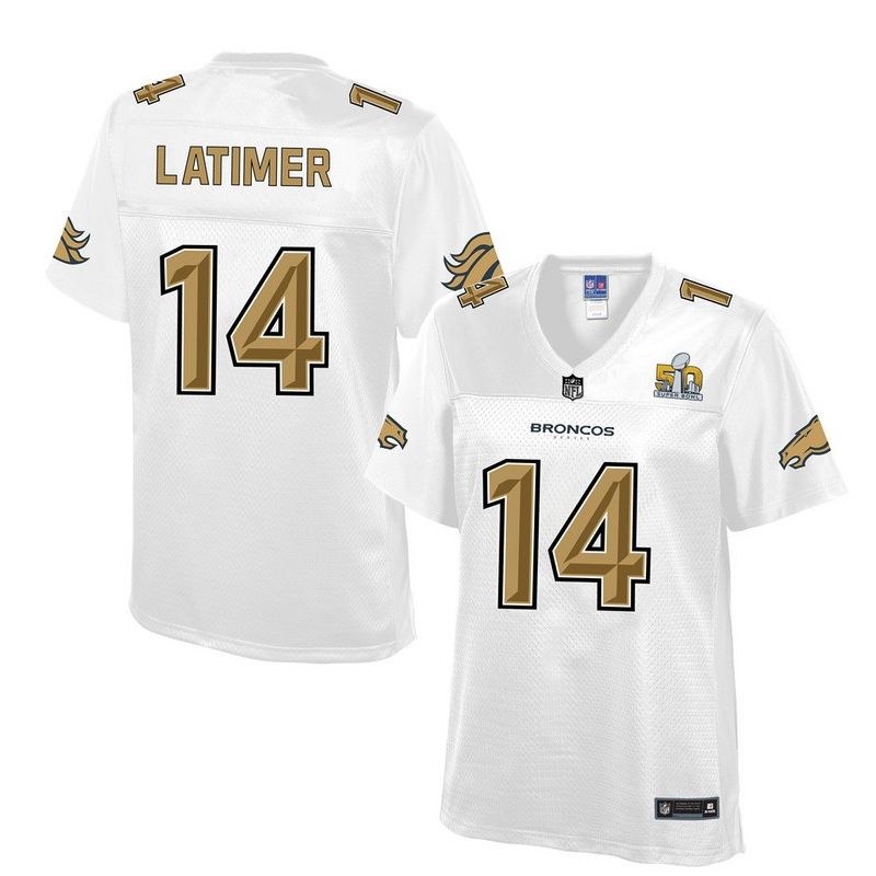 Cheap Cody Latimer Broncos Women Jersey From China White Super Bowl 50 Fashion #14