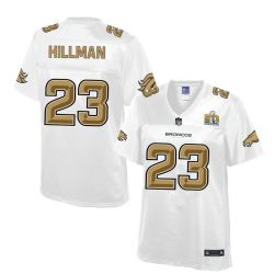 Cheap Ronnie Hillman Broncos Women Jersey From China White Super Bowl 50 Fashion #23