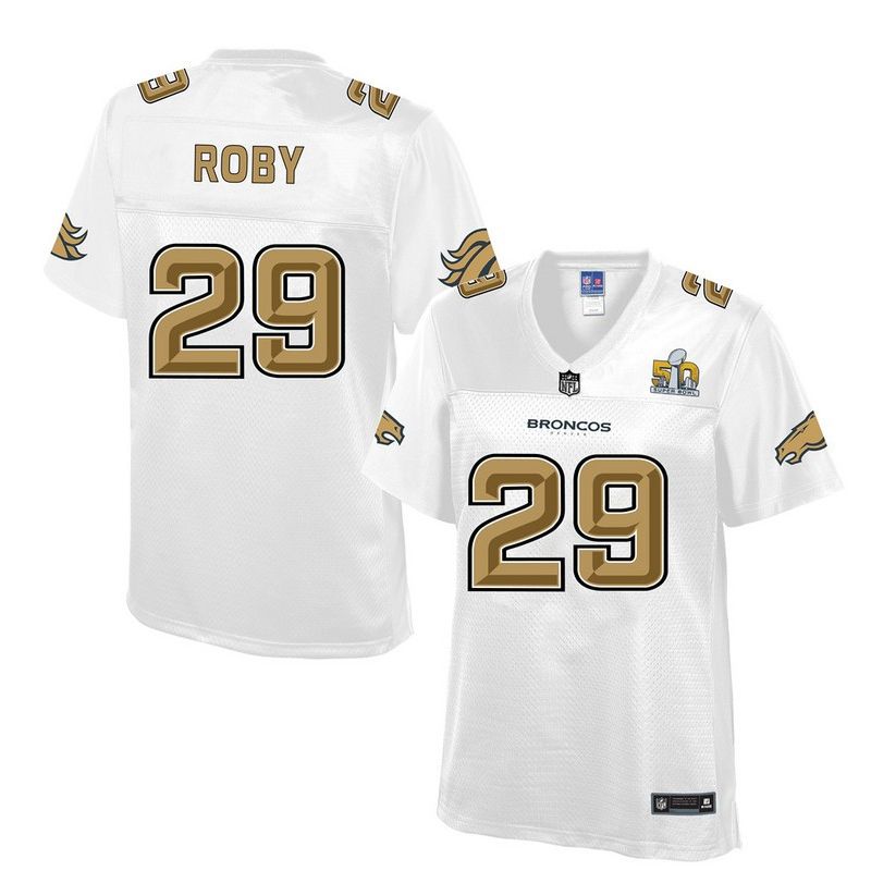 Cheap Bradley Roby Broncos Women Jersey From China White Super Bowl 50 Fashion #29