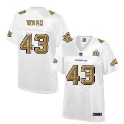 Cheap TJ Ward Broncos Women Jersey From China White Super Bowl 50 Fashion #43