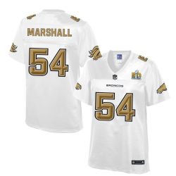 Cheap Brandon Marshall Broncos Women Jersey From China White Super Bowl 50 Fashion #54