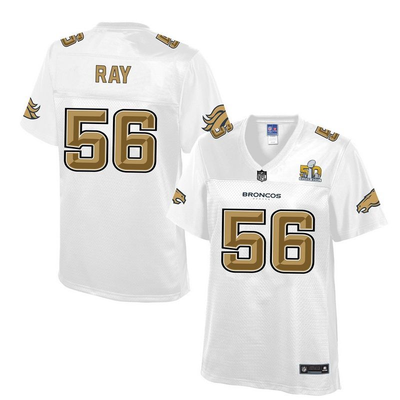 Cheap Shane Ray Broncos Women Jersey From China White Super Bowl 50 Fashion #56