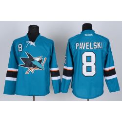 Cheap Joe Pavelski Sharks Jersey #8 Blue From China