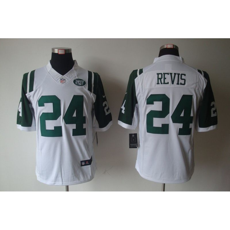 Cheap Darrelle Revis Jets Jersey #24 White From China Limited