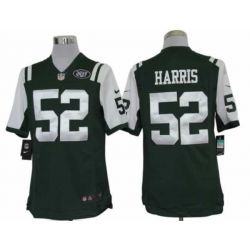 Cheap David Harris Jets Jersey #52 Green From China Limited