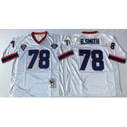 Cheap Bruce Smith Bills Jersey From China White throwback #78