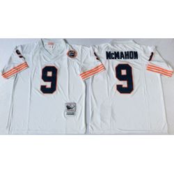 Cheap Jim McMahon Bears Jersey From China White throwback with bear patch #9