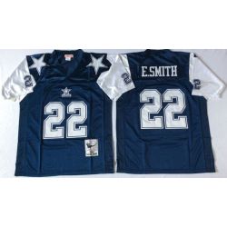 Cheap Emmitt Smith Cowboys Jersey From China Blue 1992 throwback #22