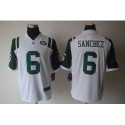 Cheap Mark Sanchez Jets Jersey #6 White From China Limited