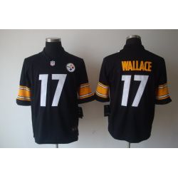 Cheap Mike Wallace Steelers Jersey #17 Black From China Limited
