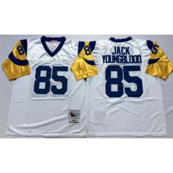 Cheap Jack Youngblood Rams Jersey From China White 1979 throwback #85