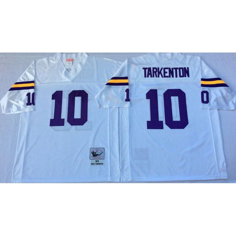 Cheap Fran Tarkenton Vikings Jersey From China White 1975 throwback #10