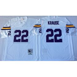 Cheap Paul Krause Vikings Jersey From China White 1975 throwback #22