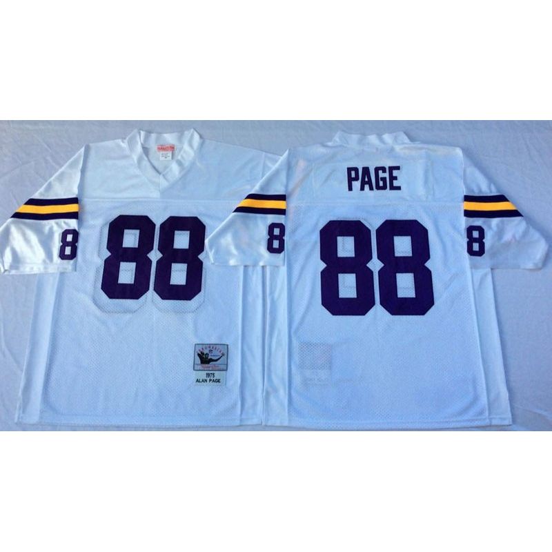 Cheap Alan Page Vikings Jersey From China White 1975 throwback #88