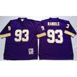 Cheap John Randlen Vikings Jersey From China Purple throwback #93