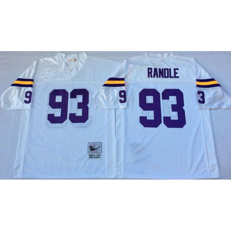 Cheap John Randlen Vikings Jersey From China Whitle throwback #93