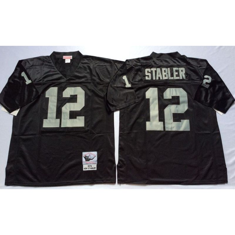 Cheap Kenny Stabler Raiders Jersey From China Black throwback #12