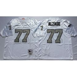 Cheap Lyle Alzado Raiders Jersey From China White 1984 throwback Sliver number #77