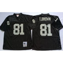 Cheap Tim Brown Raiders Jersey From China Black throwback #81