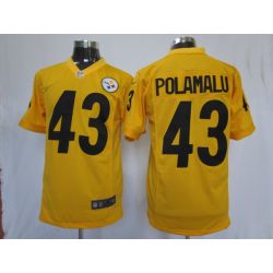 Cheap Troy Polamalu Steelers Jersey #43 Yellow From China Limited