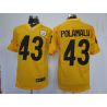 Cheap Troy Polamalu Steelers Jersey #43 Yellow From China Limited
