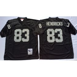 Cheap Ted Hendricks Raiders Jersey From China Black throwback #83