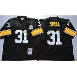 Cheap Donnie Shell Steelers Jersey From China Black throwback #31