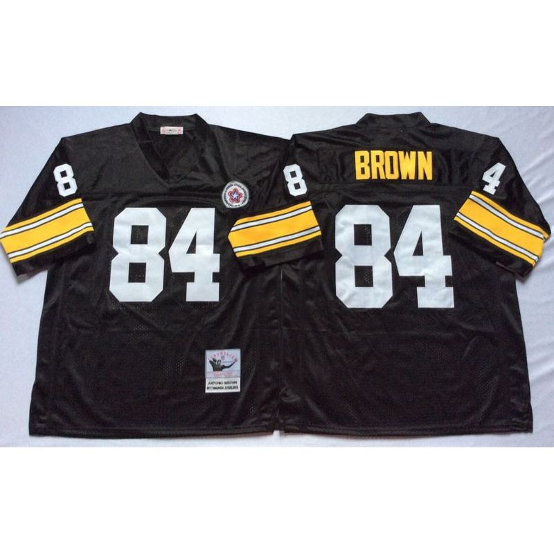 Cheap Antonio Brown Steelers Jersey From China Black throwback #84